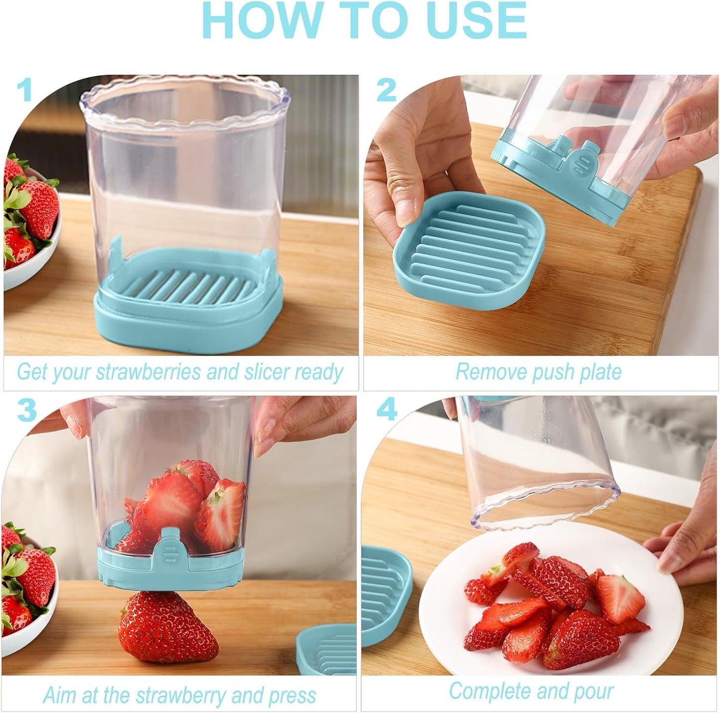 Fruit Slicer Cup: Strawberry Slicer, Strawberries Cutter Cup, Speed Cutter for Banana Grape Egg Kitchen Portable Slicing Tool(Pink)