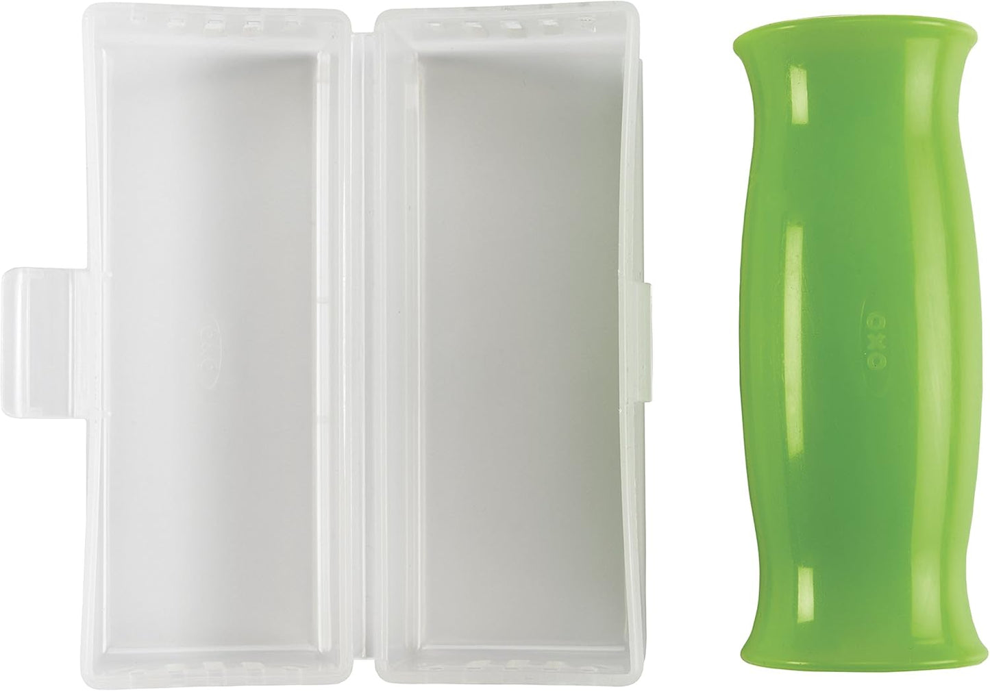 Good Grips Silicone Garlic Peeler with Stay-Clean Storage Case,Clear,1EA