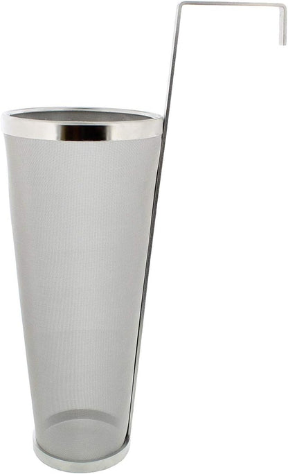 Brewing Hopper Spider Strainer, ProMaker Stainless Steel 1 Gallon 300 Micron Mesh Cartridge Hop Spider Beer Hops Filter Homebrew Hops Beer Tea Kettle Brew Filter (5.3 X 16 Inch)