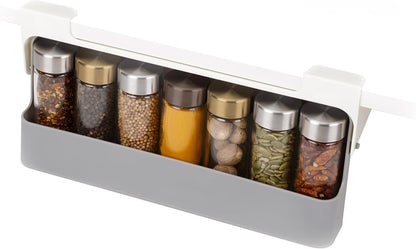 Under-Shelf Cabinet Spice Rack Organizer | Space-saving