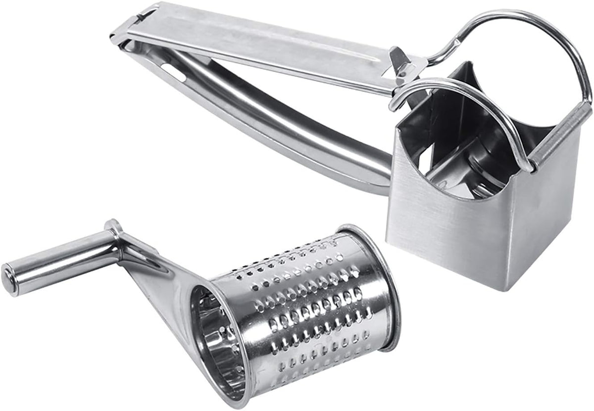 Cheese Grater 1 Drum Stainless Steel Rotary Shredder Tool