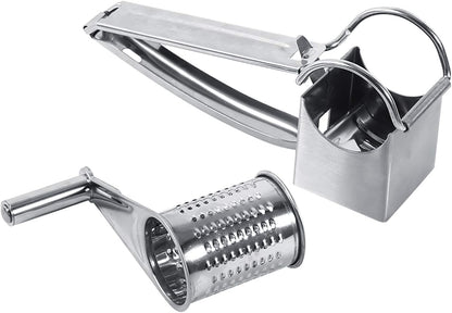 Cheese Grater 1 Drum Stainless Steel Rotary Shredder Tool