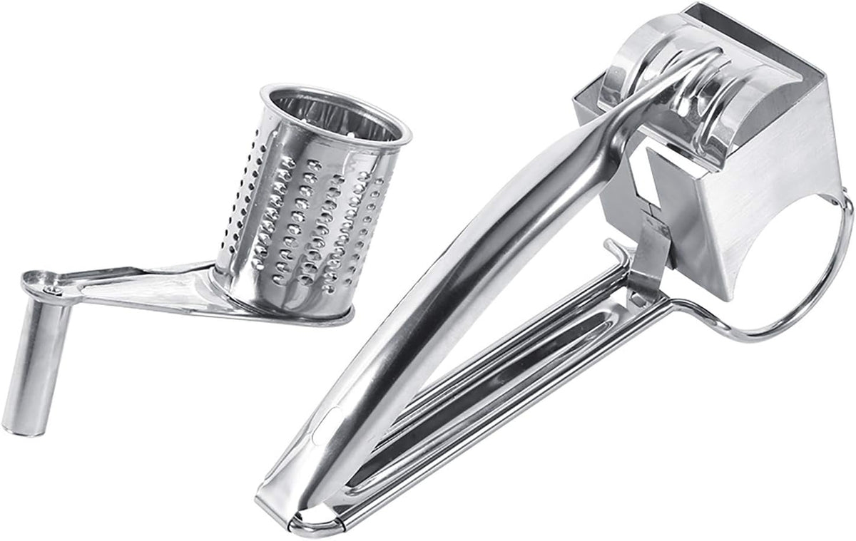 Cheese Grater 1 Drum Stainless Steel Rotary Shredder Tool
