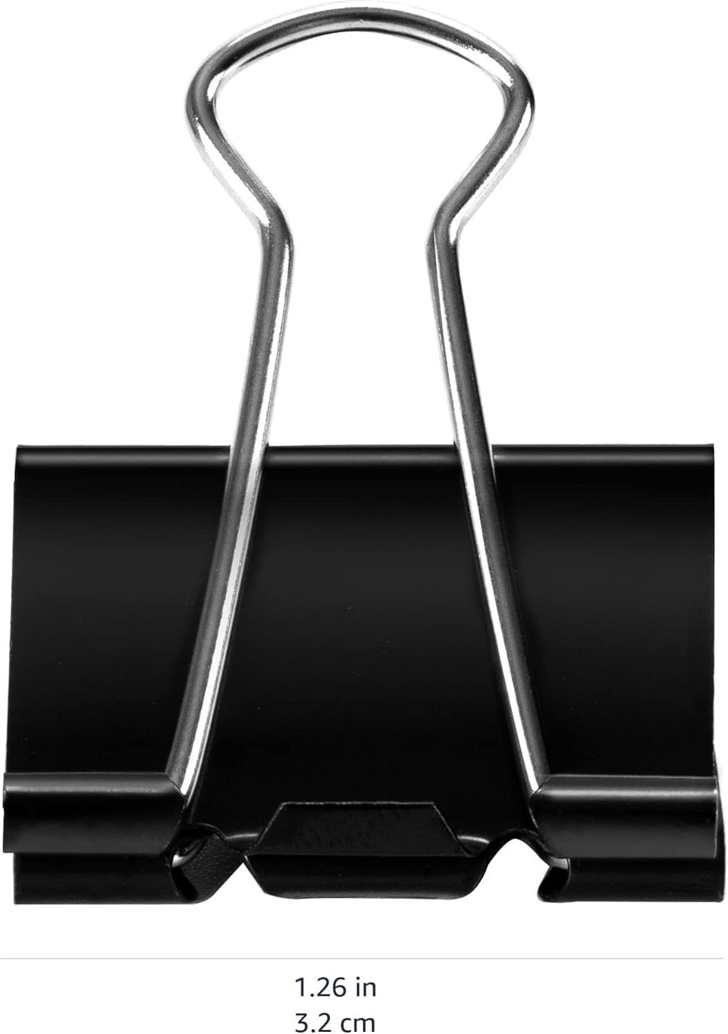 Sturdy Binder Clips, Office Supplies, Small 0.75 in, Document Organizing, School Supplies, Black, 144 Count