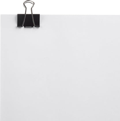 Sturdy Binder Clips, Office Supplies, Small 0.75 in, Document Organizing, School Supplies, Black, 144 Count