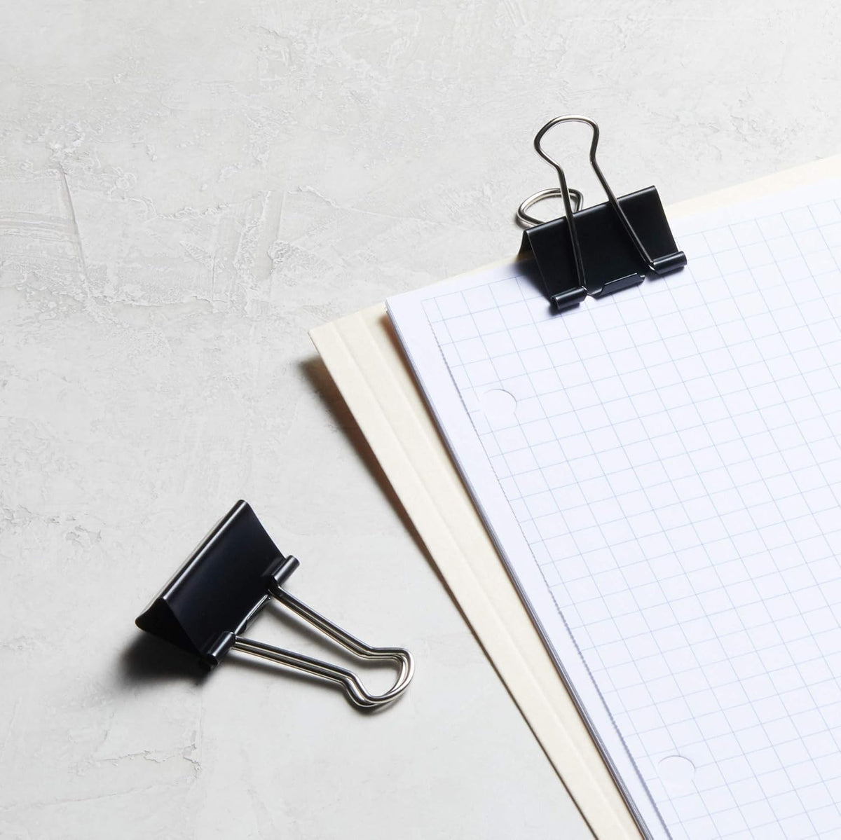Sturdy Binder Clips, Office Supplies, Small 0.75 in, Document Organizing, School Supplies, Black, 144 Count