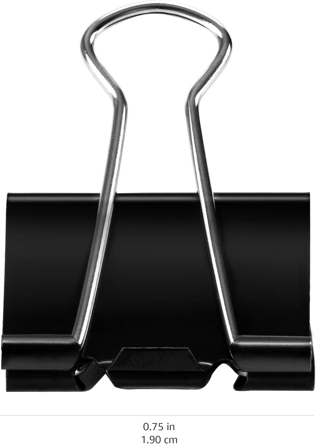Sturdy Binder Clips, Office Supplies, Small 0.75 in, Document Organizing, School Supplies, Black, 144 Count
