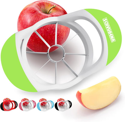 3.5 Inch Apple Slicer - Professional Apple Cutter - Stainless Steel Apple Corer - Super Sharp Apple Slicer and Corer - Apple Tool with 8 Sharp Blades(Black)