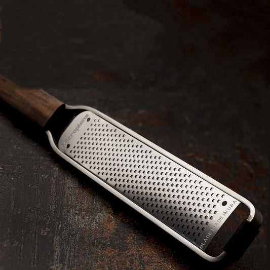 Zester Grater for Citrus Fruits, Hard Cheese, Ginger, Chocolate, Nutmeg and Truffle with Stainless Steel Blades - Made in USA