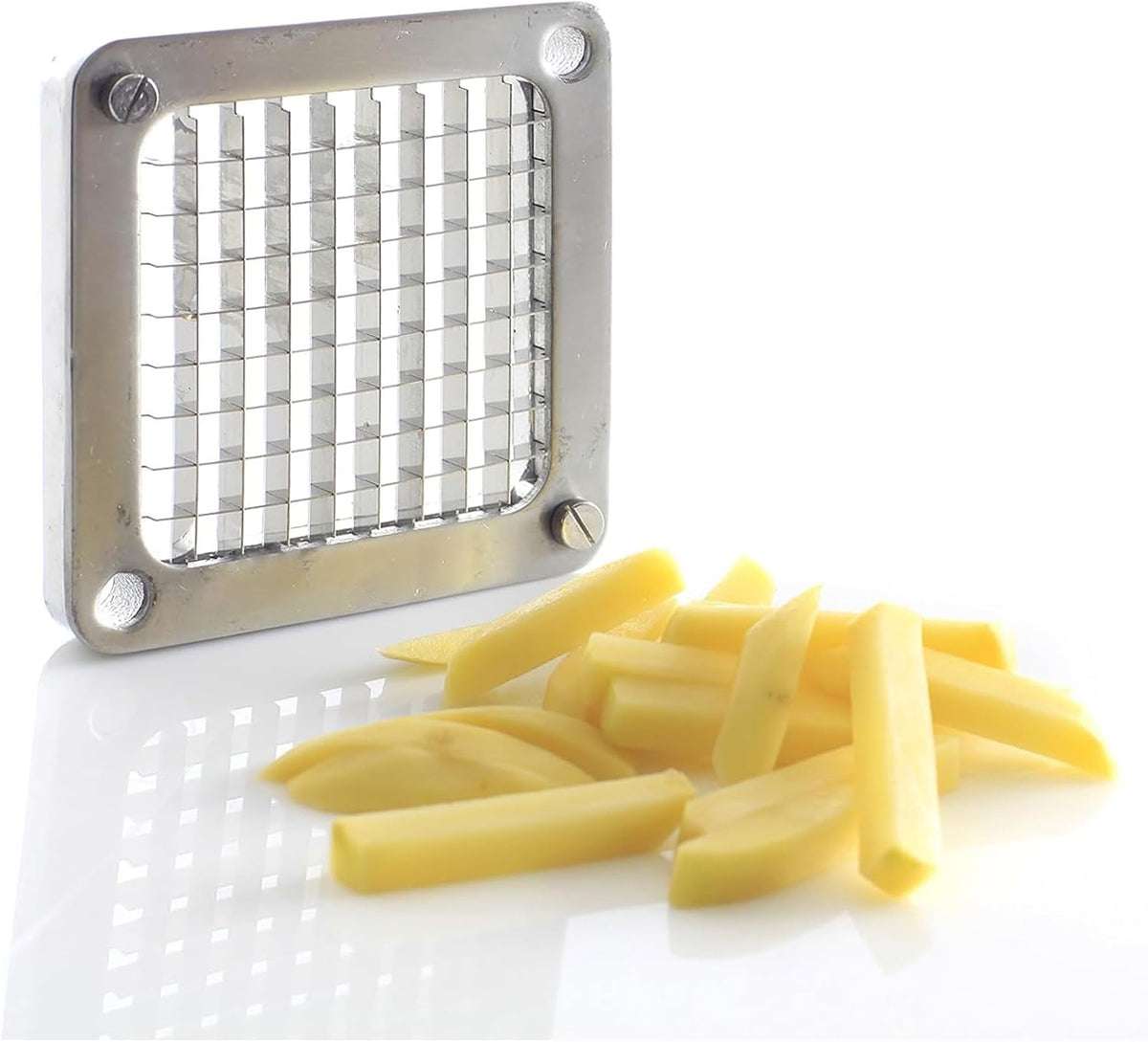 French Fry Cutter Replacement, Stainless Steel Vegetable Chopper Dicer Assembly Commercial French Fry Cutter Accessories for Tomato Fruit Onion (12mm)