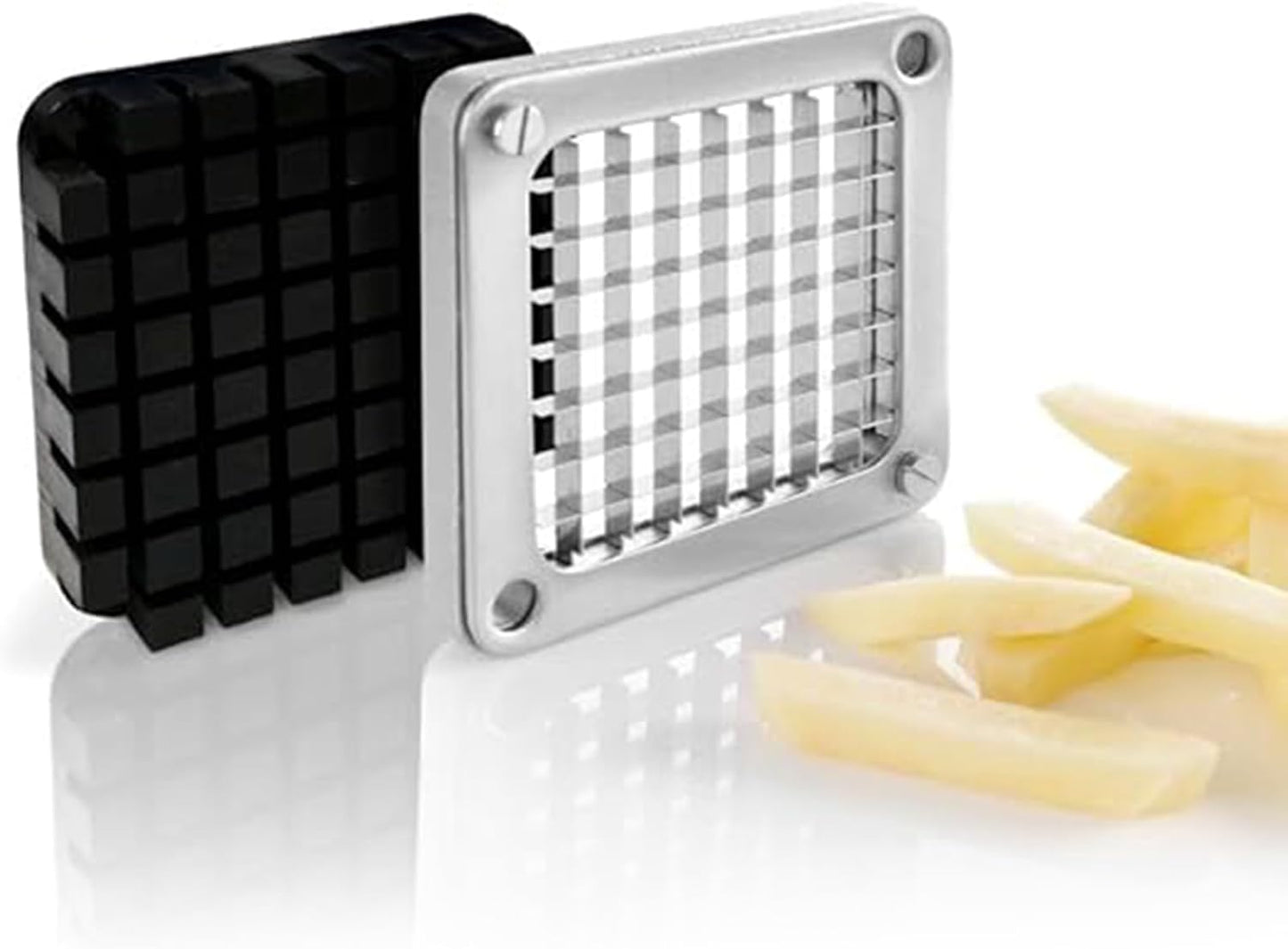French Fry Cutter Replacement, Stainless Steel Vegetable Chopper Dicer Assembly Commercial French Fry Cutter Accessories for Tomato Fruit Onion (12mm)