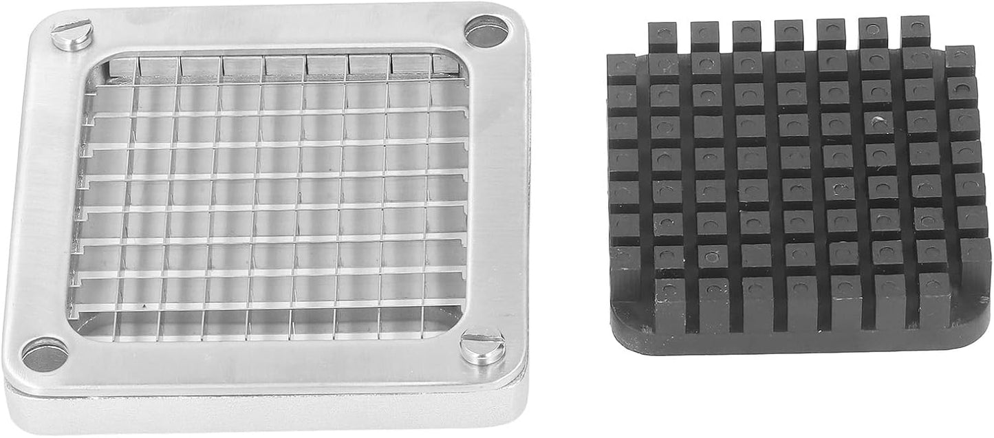 French Fry Cutter Replacement, Stainless Steel Vegetable Chopper Dicer Assembly Commercial French Fry Cutter Accessories for Tomato Fruit Onion (12mm)