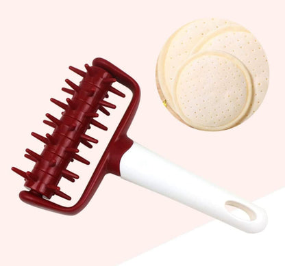Pizza Dough Docker Docker Dough Bubble killer Dough Roller Docker Dough Blistering Killer (Red)