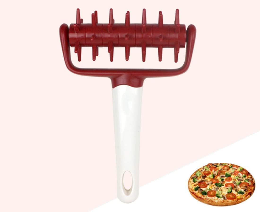 Pizza Dough Docker Docker Dough Bubble killer Dough Roller Docker Dough Blistering Killer (Red)