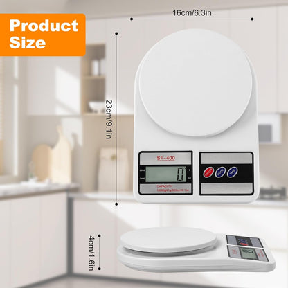 Digital Kitchen Scale Capacity, Stainless Steel Food Scale with oz/g Units | Replaceable Battery Power | Ideal for Meal Prep, Cooking, Baking