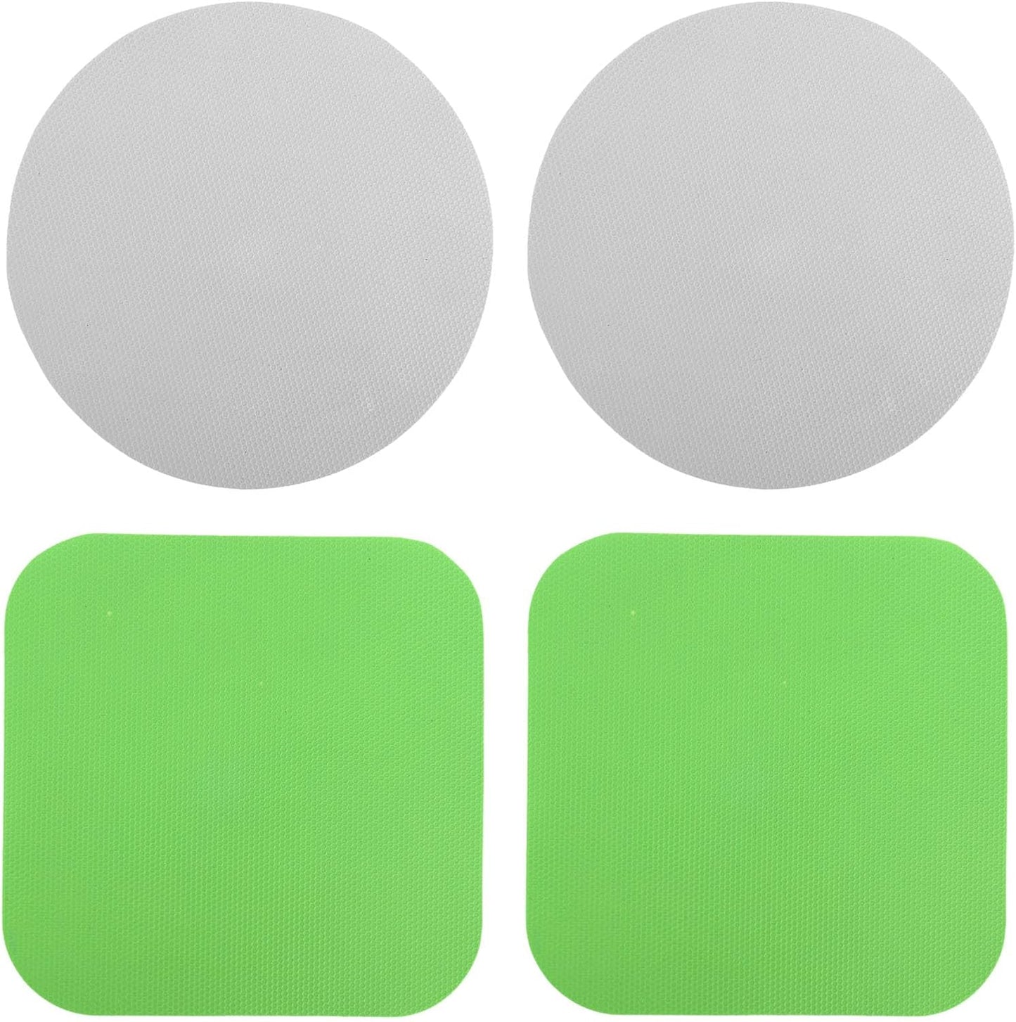 4pcs Jar Opener, Rubber, Multi-function Silicone Bottle Opener for Seniors with Weak Hands Lid Cap Gripper Pads Kitchen Coasters Gadgets(Light Blue, Green)
