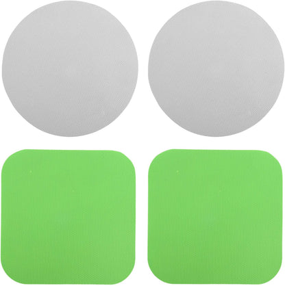 4pcs Jar Opener, Rubber, Multi-function Silicone Bottle Opener for Seniors with Weak Hands Lid Cap Gripper Pads Kitchen Coasters Gadgets(Light Blue, Green)