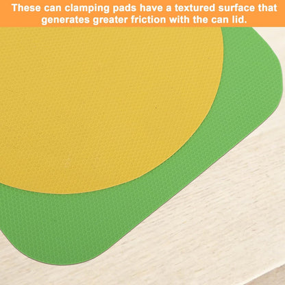 4pcs Jar Opener, Rubber, Multi-function Silicone Bottle Opener for Seniors with Weak Hands Lid Cap Gripper Pads Kitchen Coasters Gadgets(Light Blue, Green)