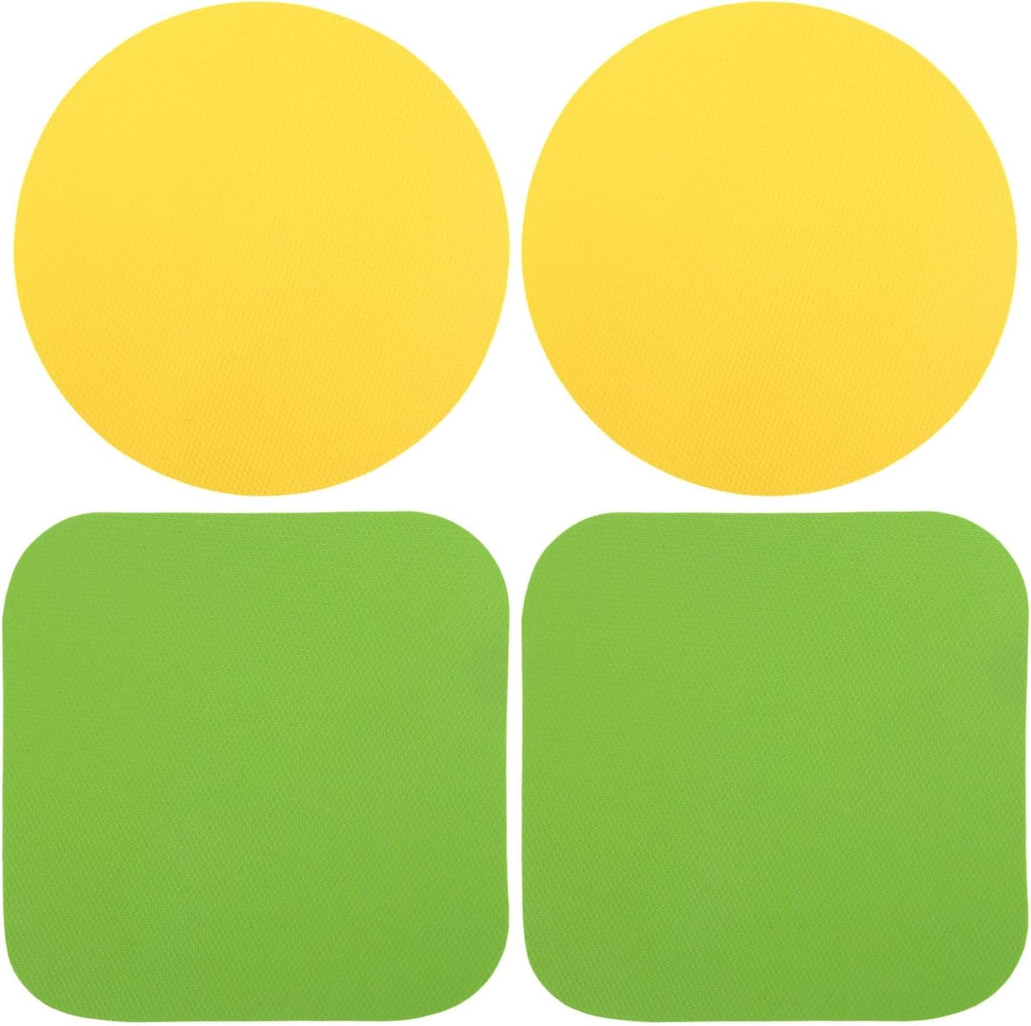 4pcs Jar Opener, Rubber, Multi-function Silicone Bottle Opener for Seniors with Weak Hands Lid Cap Gripper Pads Kitchen Coasters Gadgets(Light Blue, Green)