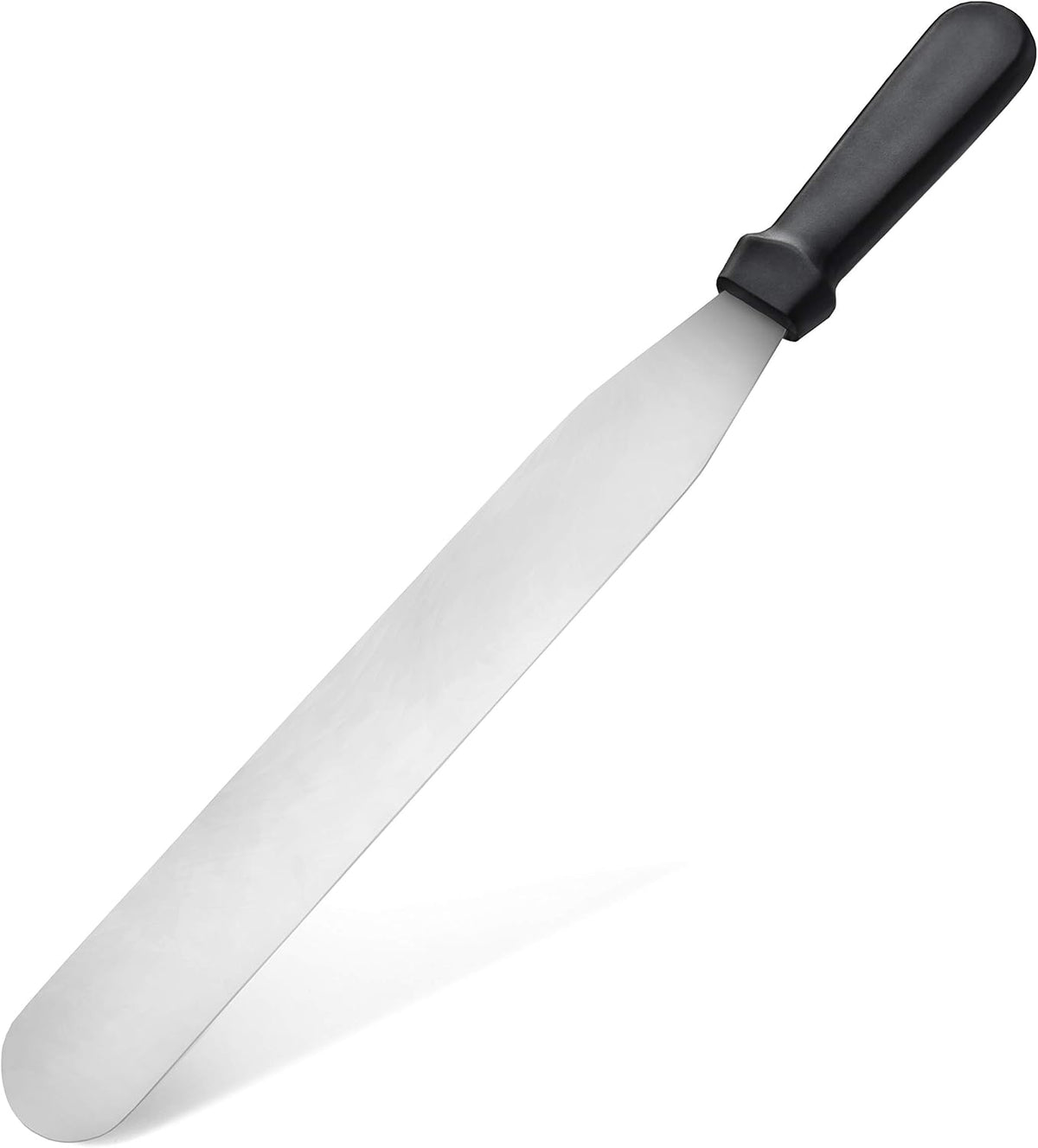 Straight Icing Spatula, 12 Inch Blade, 17 Inch Overall, Bakery-Grade Stainless Steel Cake Frosting Spatula