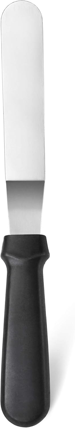 Straight Icing Spatula, 12 Inch Blade, 17 Inch Overall, Bakery-Grade Stainless Steel Cake Frosting Spatula