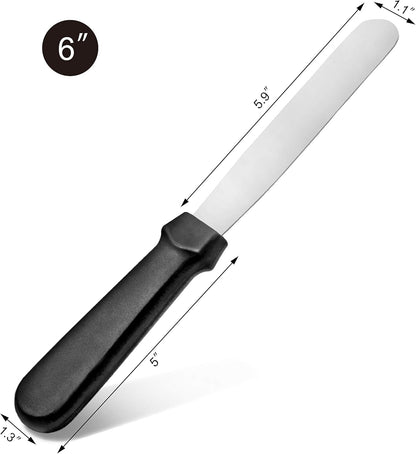 Straight Icing Spatula, 12 Inch Blade, 17 Inch Overall, Bakery-Grade Stainless Steel Cake Frosting Spatula