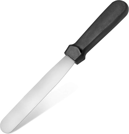 Straight Icing Spatula, 12 Inch Blade, 17 Inch Overall, Bakery-Grade Stainless Steel Cake Frosting Spatula
