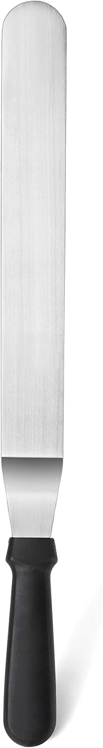 Straight Icing Spatula, 12 Inch Blade, 17 Inch Overall, Bakery-Grade Stainless Steel Cake Frosting Spatula