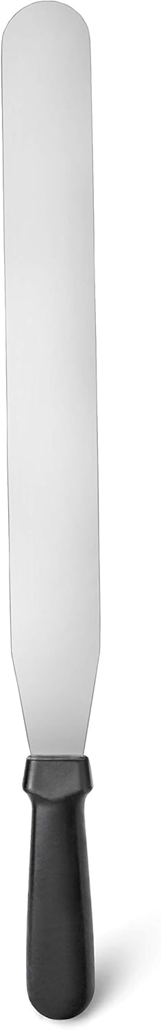 Straight Icing Spatula, 12 Inch Blade, 17 Inch Overall, Bakery-Grade Stainless Steel Cake Frosting Spatula