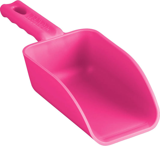 Vikan 63001 Color-Coded Plastic Hand Scoop - BPA-Free Food-Safe Kitchen Utensils, Restaurant and Food Service Supplies, 16 oz, Pink