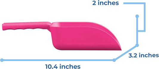 Vikan 63001 Color-Coded Plastic Hand Scoop - BPA-Free Food-Safe Kitchen Utensils, Restaurant and Food Service Supplies, 16 oz, Pink