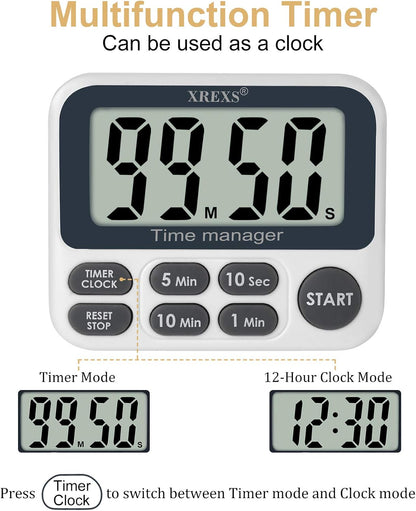 Digital Kitchen Timer, Magnetic Countdown Up Cooking Timer