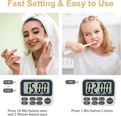 Digital Kitchen Timer, Magnetic Countdown Up Cooking Timer