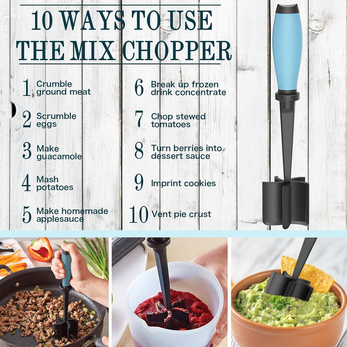 Meat Chopper Ground Beef Masher Tool for Hamburger