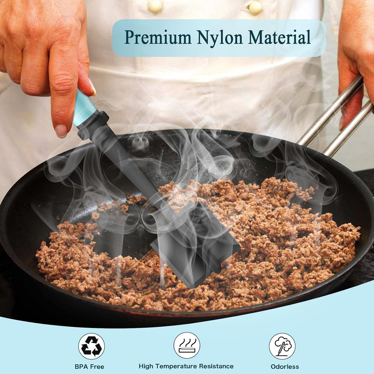 Meat Chopper Ground Beef Masher Tool for Hamburger