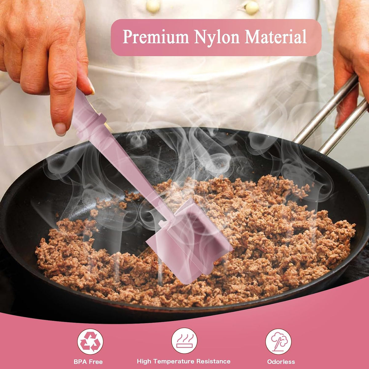 Meat Chopper Ground Beef Masher Tool for Hamburger