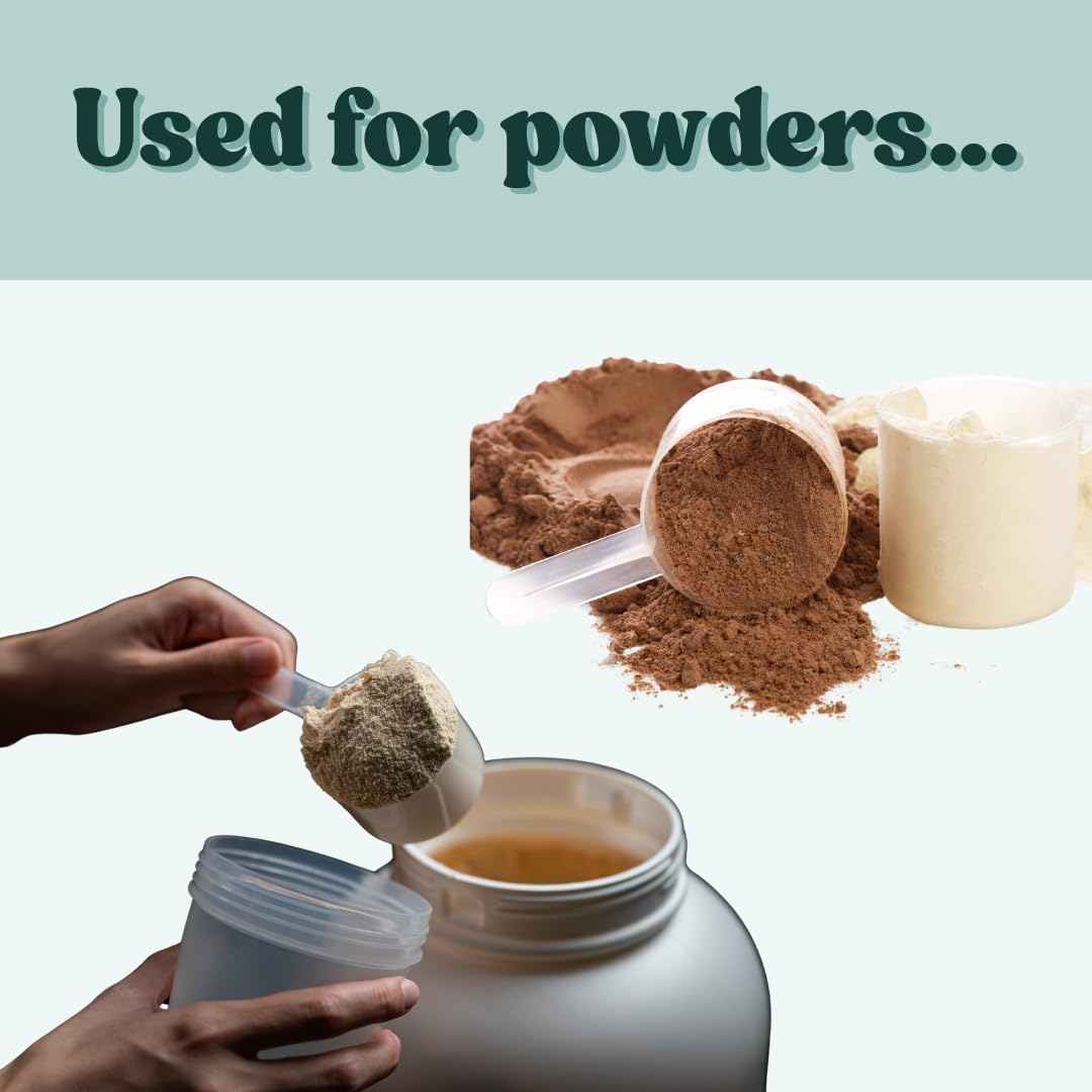 3 Tablespoon (1.5 Oz. | 43 mL) Short Handle Plastic Measuring Scoop for Coffee, Protein Powder, Pet Food, Spices, Grains, Dry Goods – Food-Grade BPA-Free (Pack of 1)