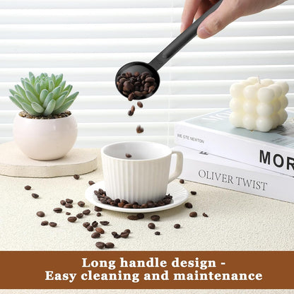 Double Sided Measuring Spoon Stainless Steel Coffee Scoop Teaspoon Measuring Spoon 1 Tsp (5ml) & 1 Tbsp (15ml) Dual-Measure Long-Handle Spoons Coffee Measurings Spoons (Gold)
