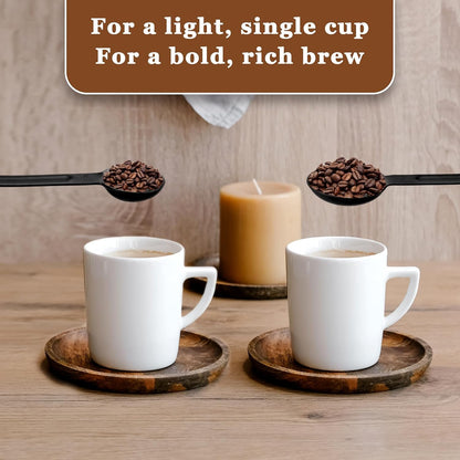 Double Sided Measuring Spoon Stainless Steel Coffee Scoop Teaspoon Measuring Spoon 1 Tsp (5ml) & 1 Tbsp (15ml) Dual-Measure Long-Handle Spoons Coffee Measurings Spoons (Gold)