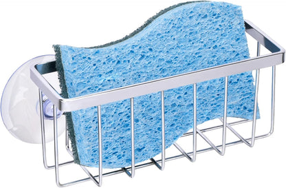Sponge Holder for Kitchen Sink, Kitchen Sink Caddy -Mat Silver | Dish Soap Holder,Rustproof Kitchen Sink Organizer for Sponge, Brushes, Stoppers and Scrapers Storage Accessories