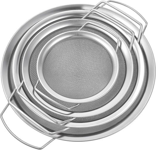 4pcs Paint Strainer Stainless Steel 60 Mesh Extra fine mesh Strainer strainers Fines meshs Large fine meshs strainers Fits 5 Gallon Paint Bucket Filter Tool Insert