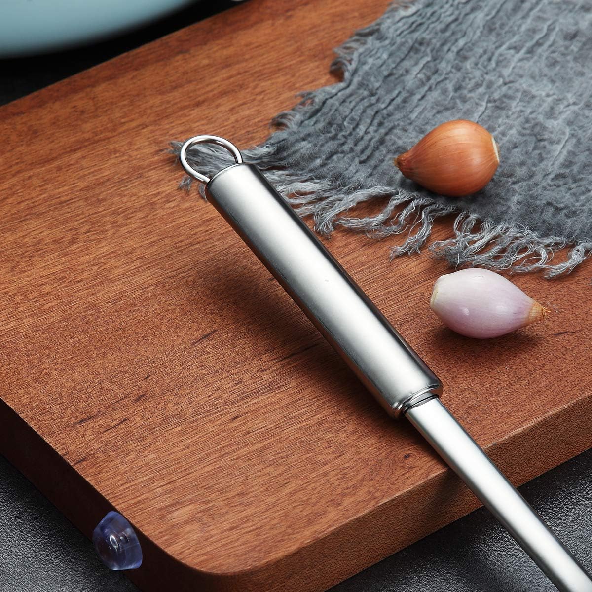 Stainless Steel Cooking Skimmer - Slotted Spoon for Straining, Ideal for Kitchen Use