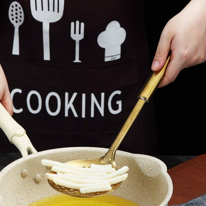 Stainless Steel Cooking Skimmer - Slotted Spoon for Straining, Ideal for Kitchen Use