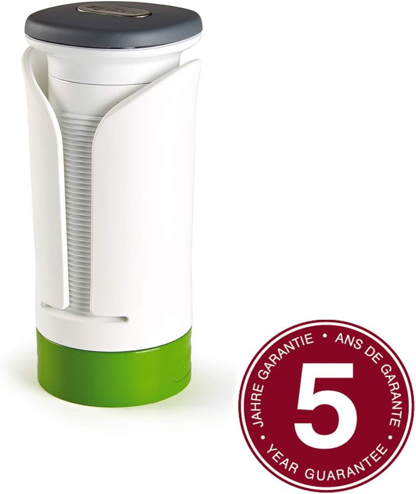 Spiralizer - Vegetable Spiralizer & Slicer - Kitchen Tool & Gadget for Cooking - Manual Vegetable Slicer - Dishwasher Safe - White/Green