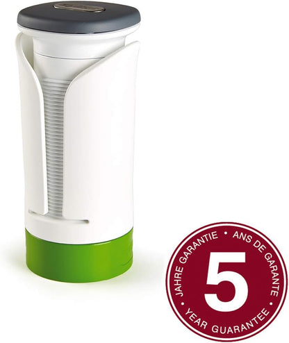 Spiralizer - Vegetable Spiralizer & Slicer - Kitchen Tool & Gadget for Cooking - Manual Vegetable Slicer - Dishwasher Safe - White/Green
