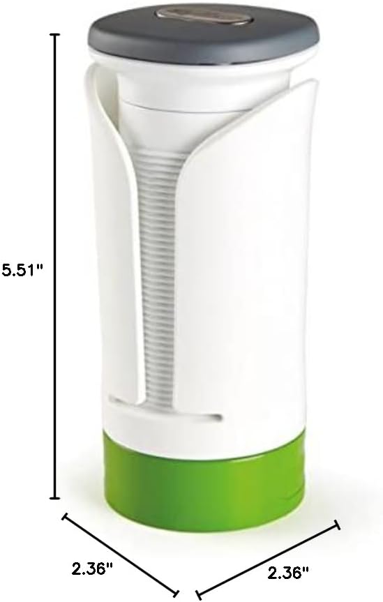 Spiralizer - Vegetable Spiralizer & Slicer - Kitchen Tool & Gadget for Cooking - Manual Vegetable Slicer - Dishwasher Safe - White/Green