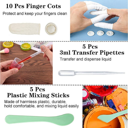 30ml Plastic Liquid Measuring Cups - Mini Clear Kitchen Medicine Cups Transparent Labs Graduated Beakers Baking Cooking Home Lab Measure Tool (10 Packs,1oz,Transparent)
