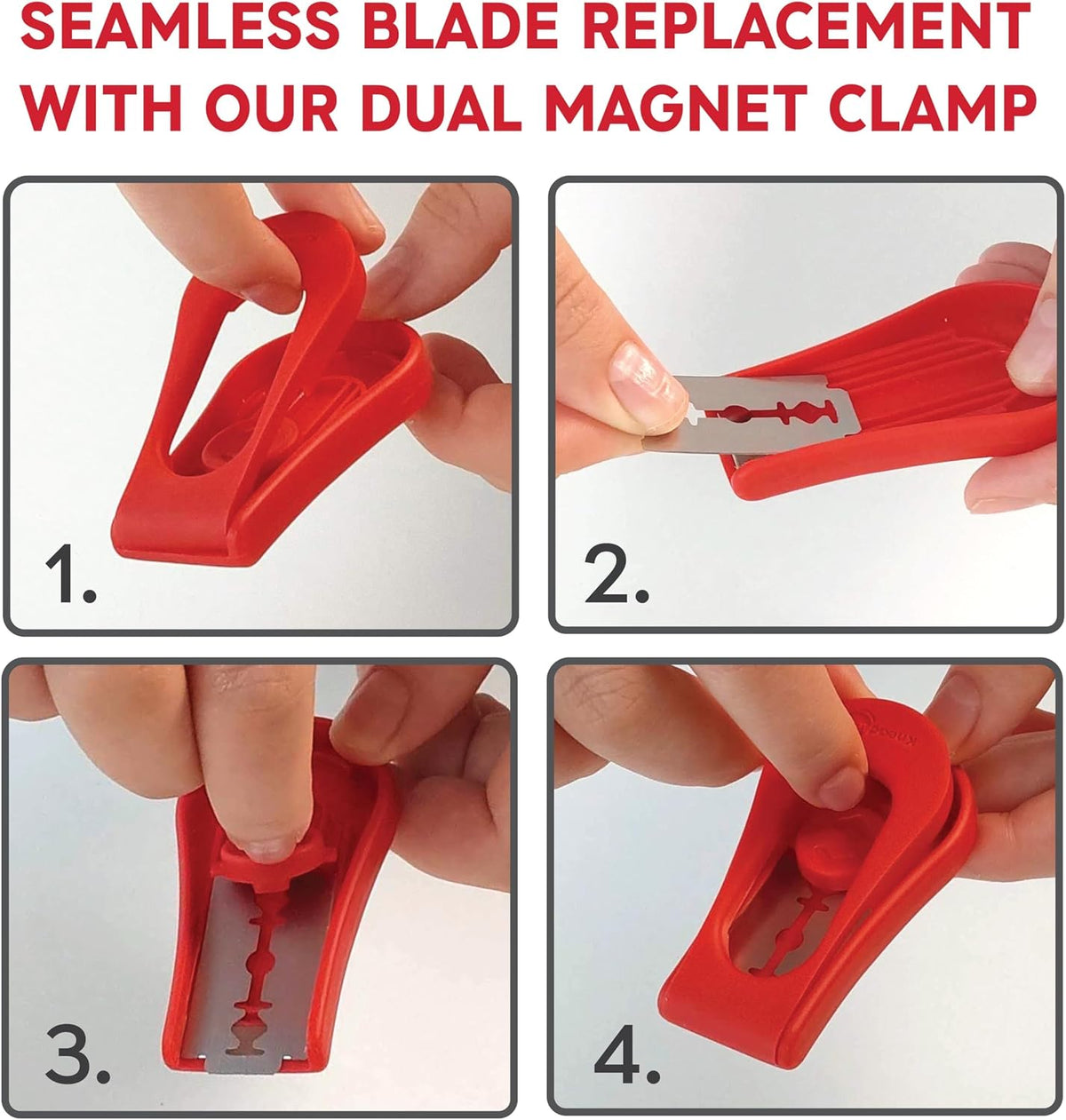 KneadAce Upgraded Extractable & Magnetic Bread Lame Dough Scoring Tool - Professional Sourdough scoring tool for Sourdough Bread baking & Bread Making Tools - Scoring Patterns booklet & 5 Razor Blades