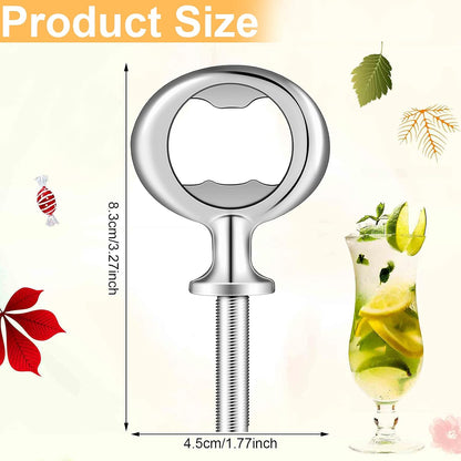 30 Pcs Metal Bottle Opener Insert Blank Bulk Kits DIY Parts, Silver