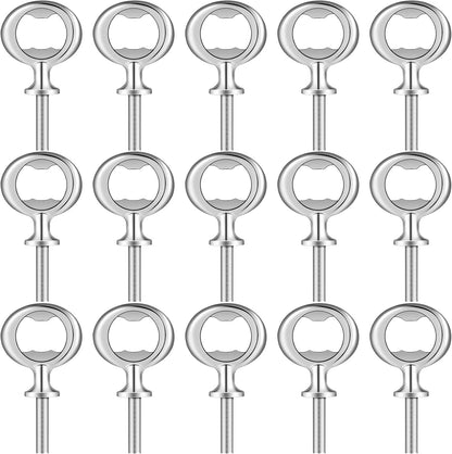 30 Pcs Metal Bottle Opener Insert Blank Bulk Kits DIY Parts, Silver